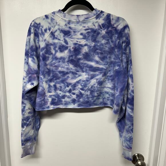 Spiritual Gangster Izzy Crop Crew Neck Sweatshirt Wildflower Tie Dye Size Small - Picture 2 of 9